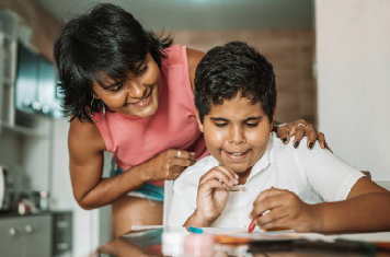 student and mother