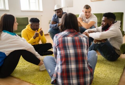 Students sitting